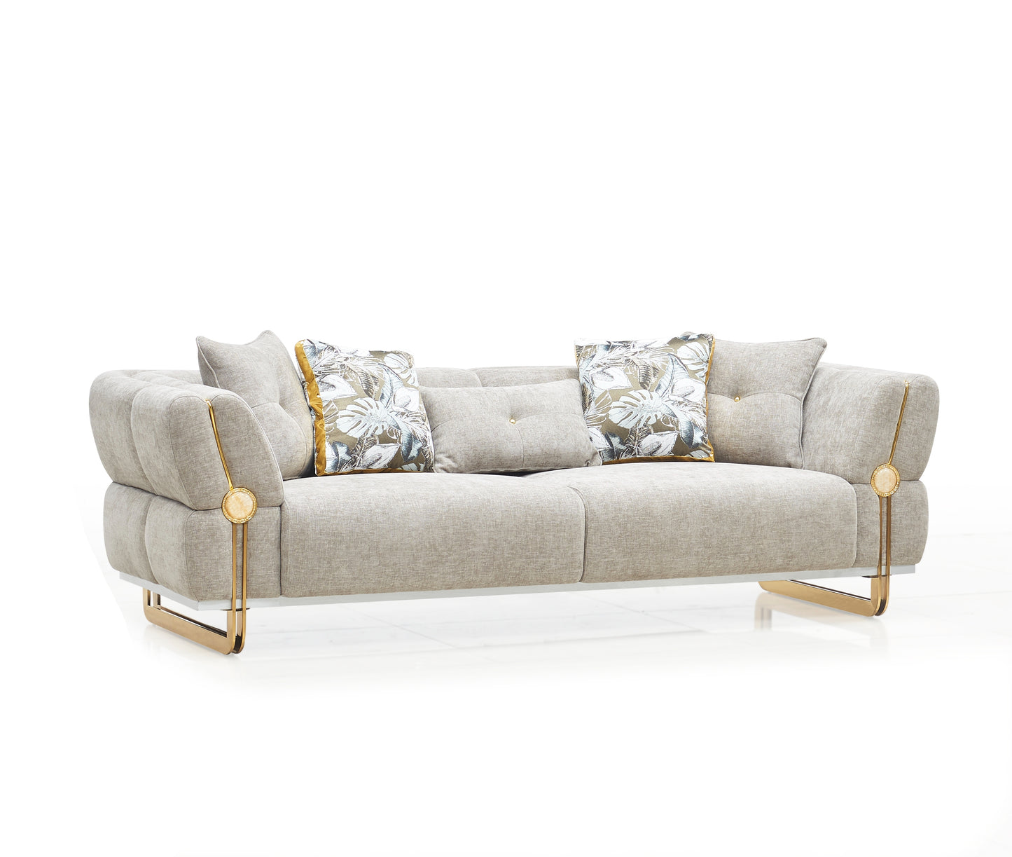 Arco Modern Fabric Sofa Set