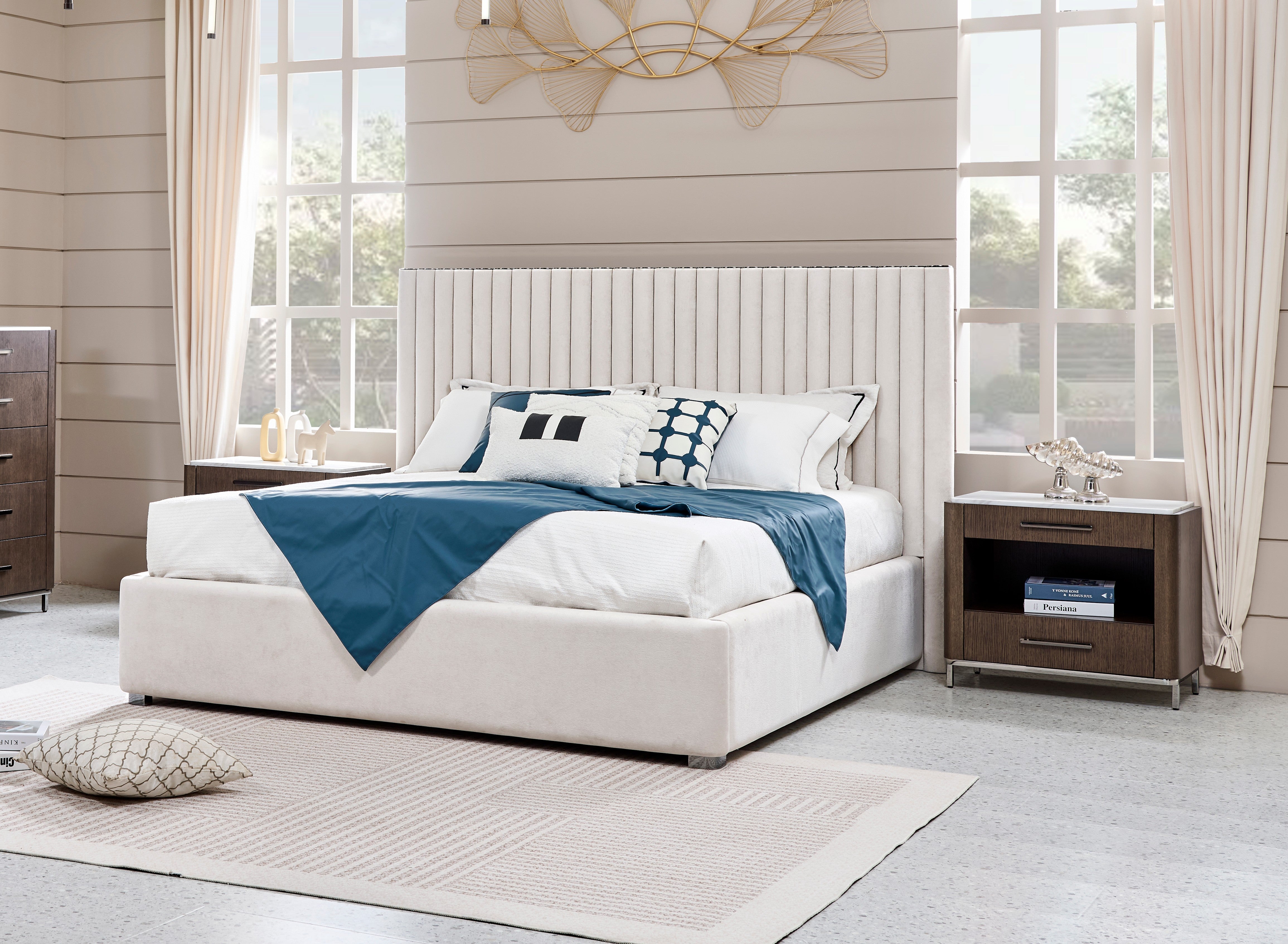 Riviera Modern Luxury Bedroom Suite Light Grey