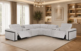 Crown Electric Recliner Fabric Sofa Set