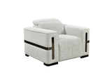 Bliss Luxury Dual Electronic Recliner Fabric Sofa Set Grey