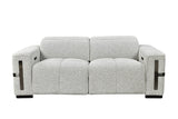 Bliss Luxury Dual Electronic Recliner Fabric Sofa Set Grey