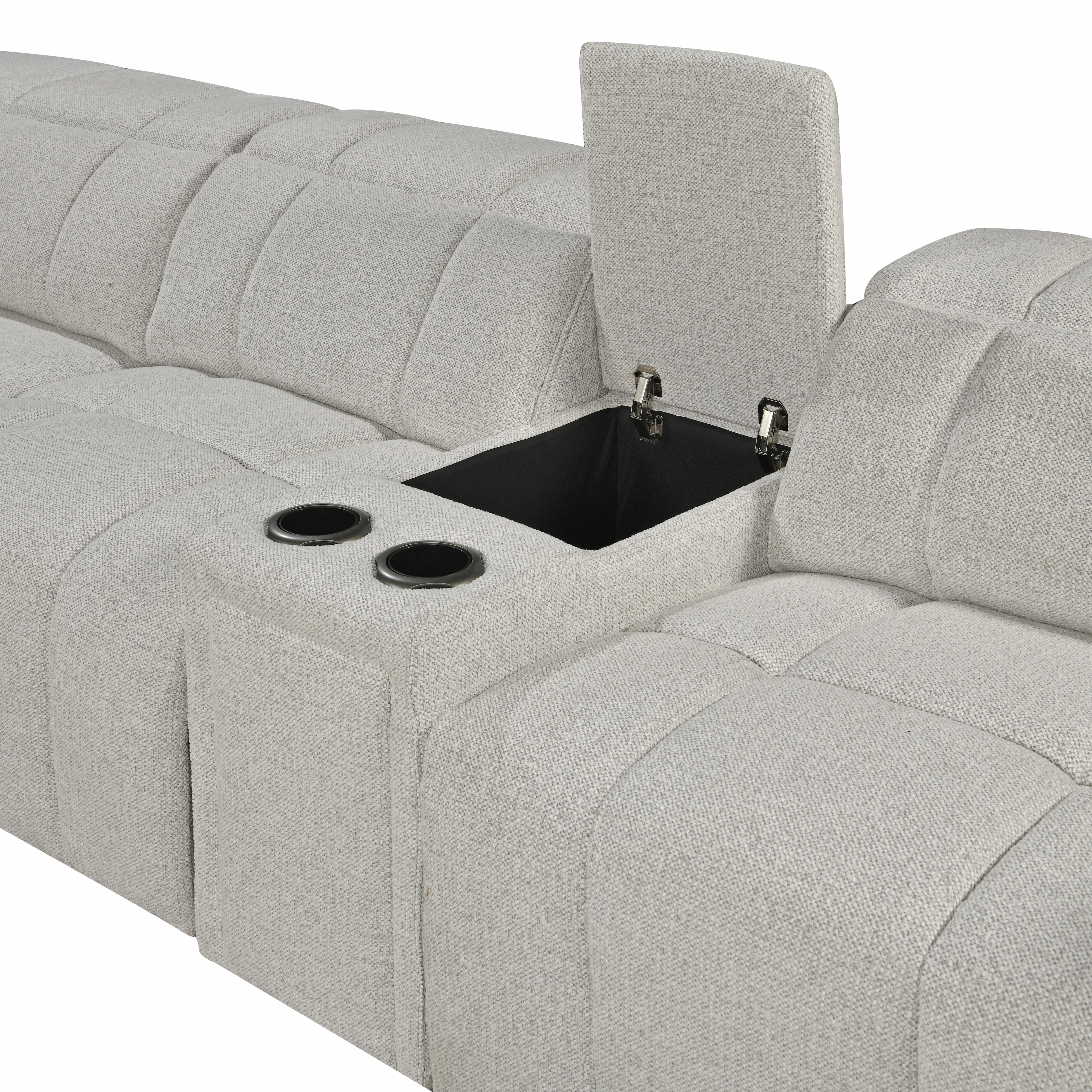 Crown Electric Recliner Fabric Sofa Set