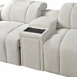 Crown Electric Recliner Fabric Sofa Set