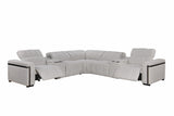 Crown Electric Recliner Fabric Sofa Set