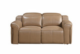 Esabella Luxury Dual Electronic Recliner Fabric Sofa Set Brown