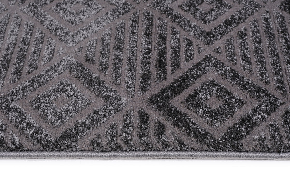 Lucca E645A Dark Grey Modern Area Rug