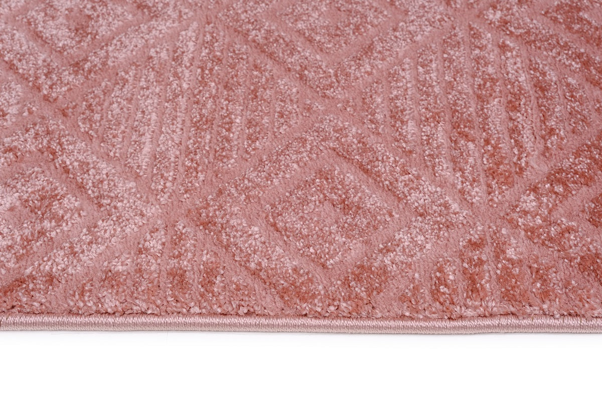 Lucca E645A Pink Modern Area Rug