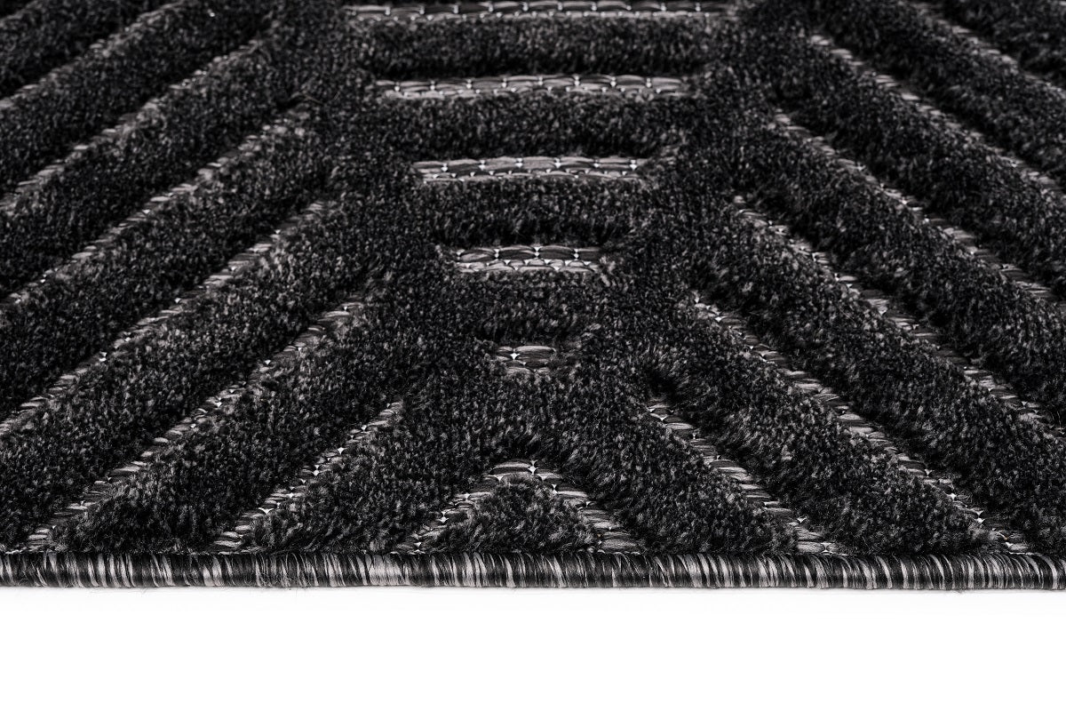 Venus E497A Anthracite Modern Area Rug