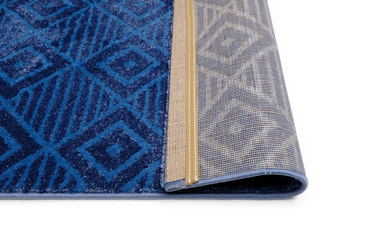 Lucca E645A Blue Modern Area Rug