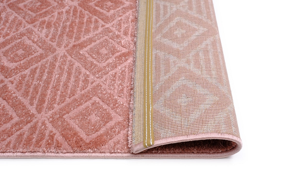 Lucca E645A Pink Modern Area Rug