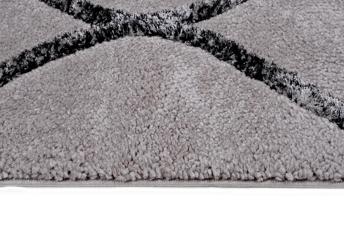 Soho 1220A Light Grey / Anthracite Modern Area Rug