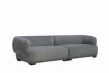 Emu Modern Dark Grey Fabric 4-Seater Sofa Lounge