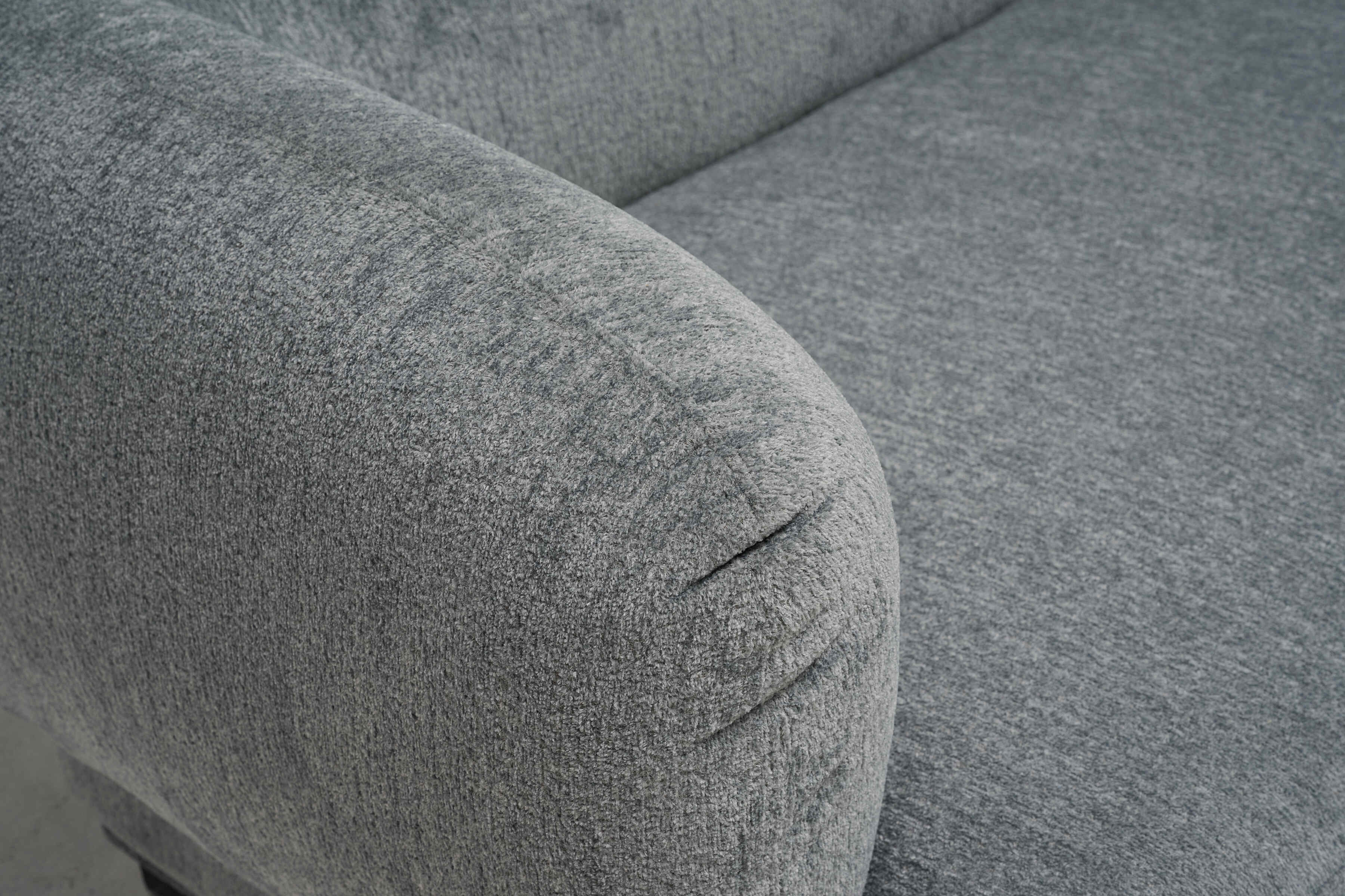 Emu Modern Dark Grey Fabric 4-Seater Sofa Lounge