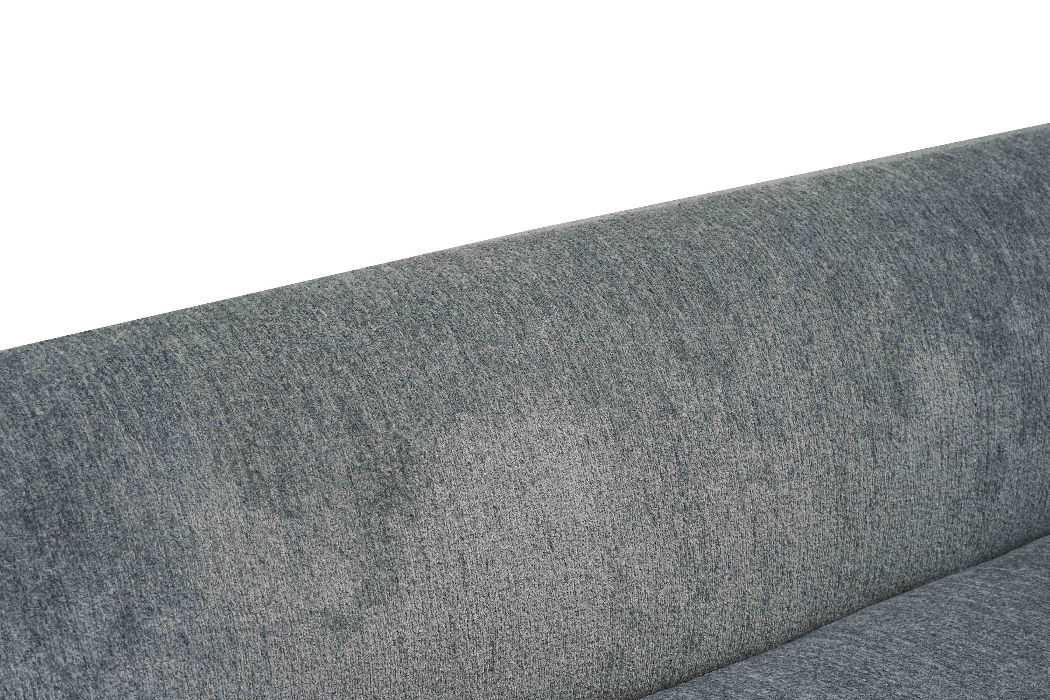 Emu Modern Dark Grey Fabric 4-Seater Sofa Lounge