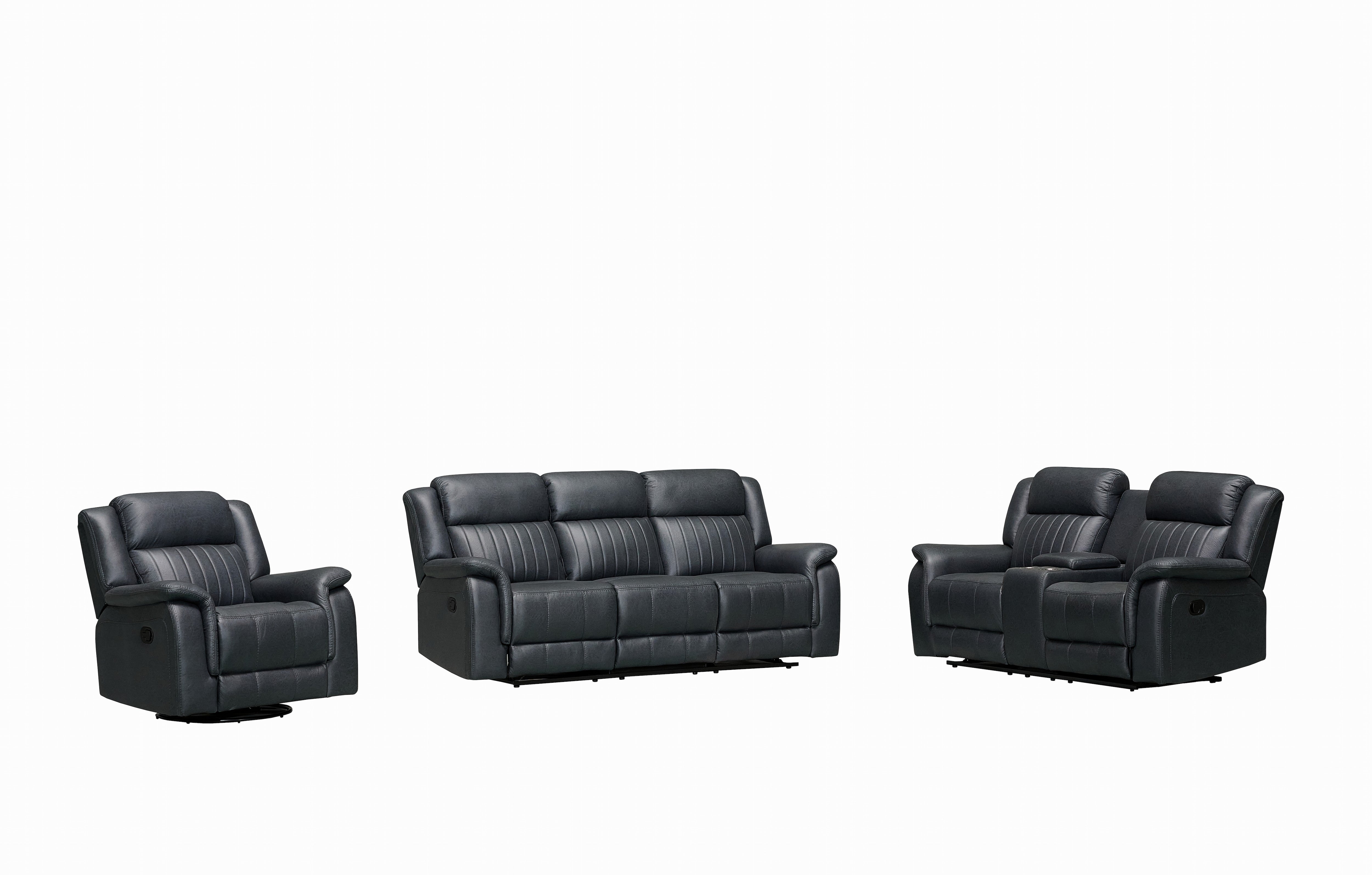 Noir Recliner Sofa Set