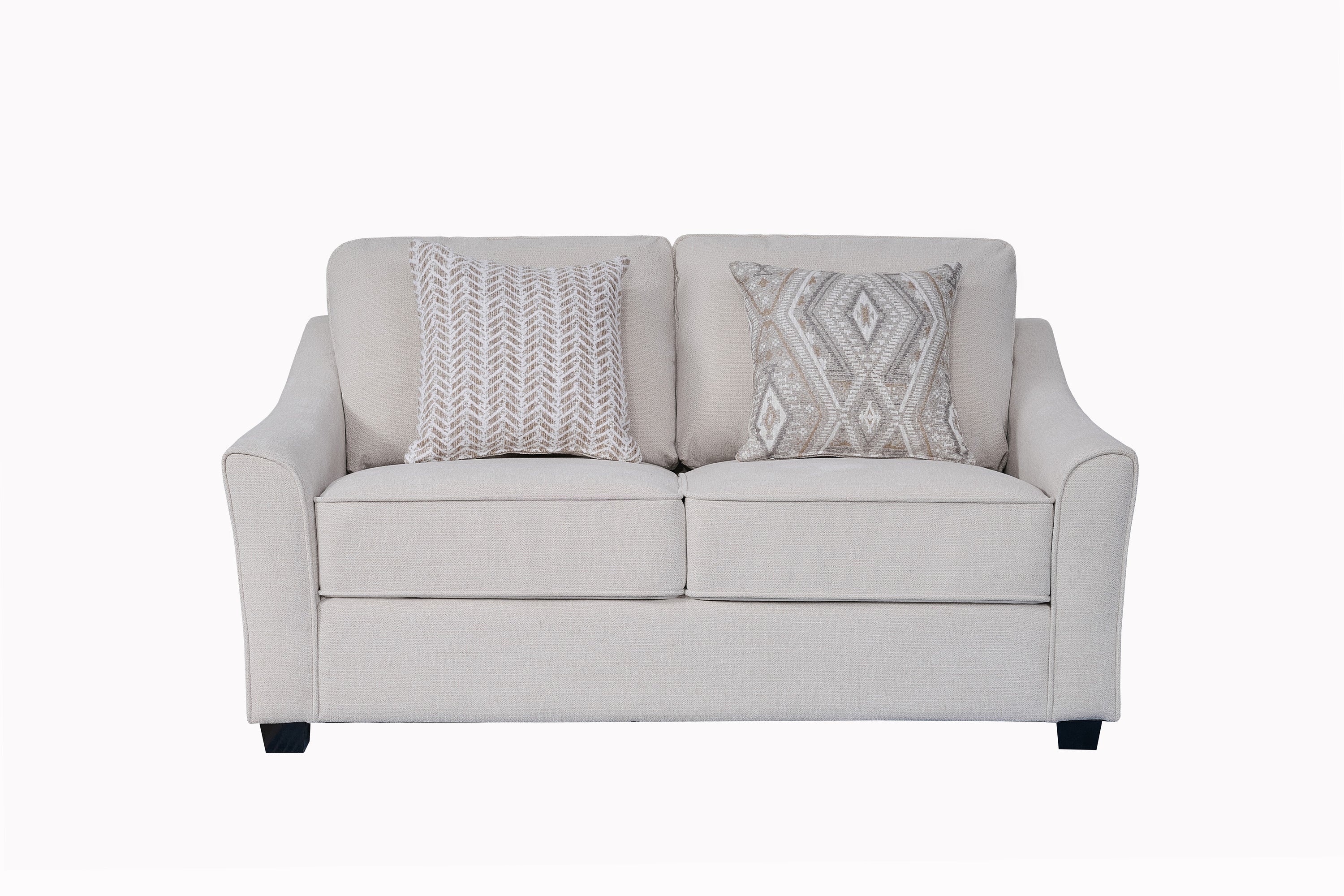 Victoria Beige Fabric Modern Sofa Set