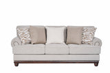 Ryan Beige Fabric Contemporary Sofa Set