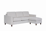 Tamim Beige Fabric Sofa With Ottoman Left Arm Chaise