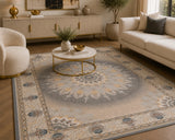 Dariush 1370 Silver Traditional Persian Rug