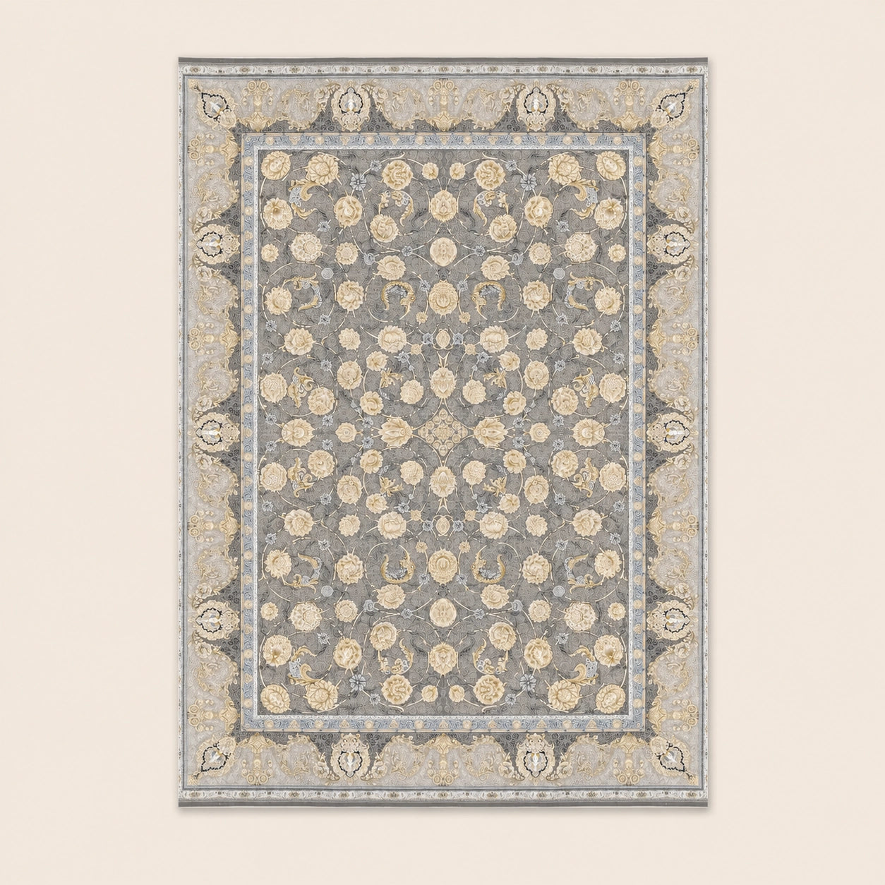 Dariush 1405 Traditional Persian Area Rug Grey