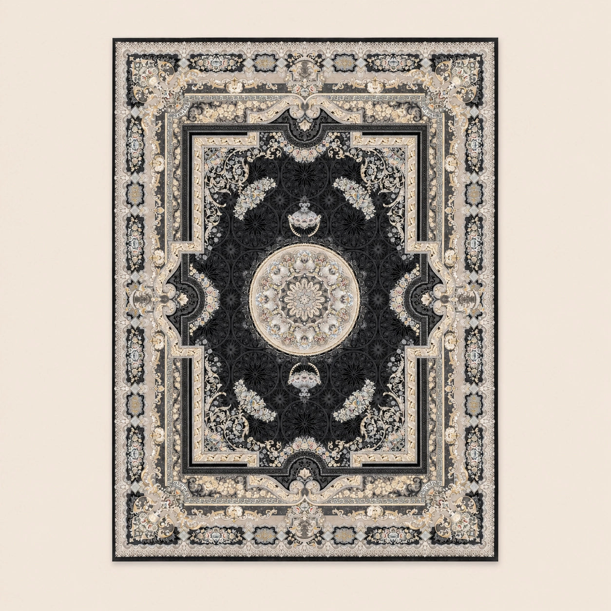 Dariush 1410 Traditional Persian Area Rug Navy