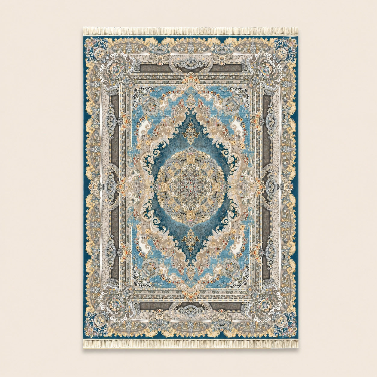 Dariush 1425 Traditional Persian Area Rug Blue