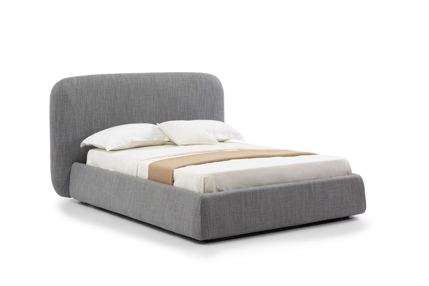 Newport Contemporary Bedroom Suite In Fabric Cream