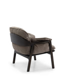 Peacefull Dark Toupe Fabric Arm Chair