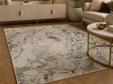 Elmaas T502A Light Grey V Beige Modern Area Rug