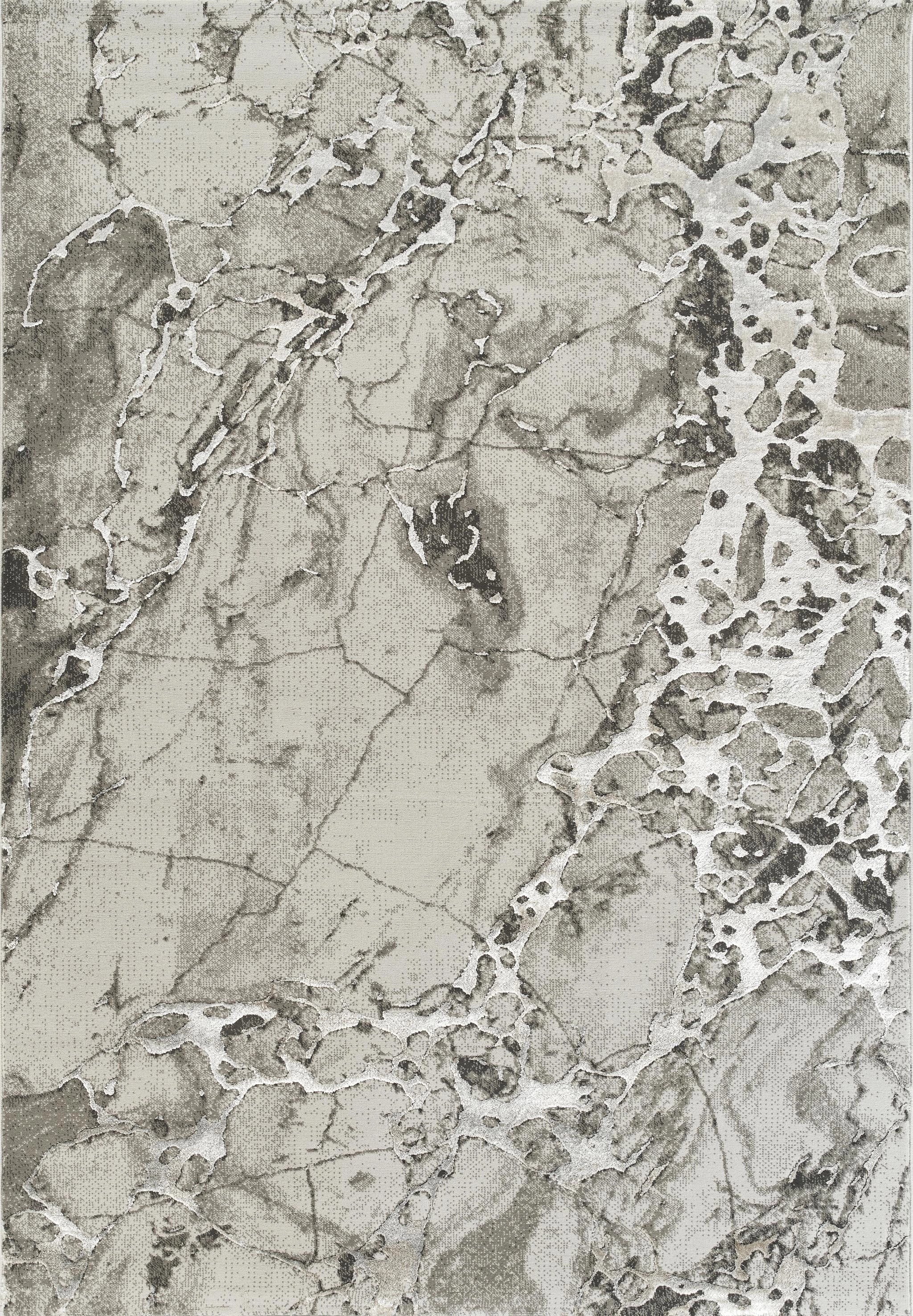 Elmaas T502A Light Grey V Beige Modern Area Rug