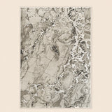 Elmaas T502A Light Grey V Beige Modern Area Rug
