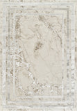 Elmaas T502B Cream White Modern Area Rug