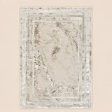 Elmaas T502B Cream White Modern Area Rug