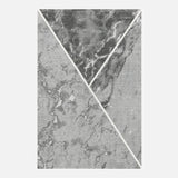 Elmaas T506A Grey White Modern Area Rug