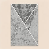 Elmaas T506A Grey White Modern Area Rug