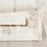 Elmaas T519A Cream White Modern Area Rug