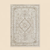 Elmaas T529A Cream White Modern Area Rug