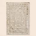 Elmaas T531A Cream White Modern Area Rug