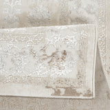 Elmaas T531A Cream White Modern Area Rug