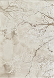 Elmaas T532A Cream White Modern Area Rug