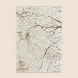 Elmaas T532A Cream White Modern Area Rug