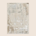 Elmaas T533A Cream White Modern Area Rug