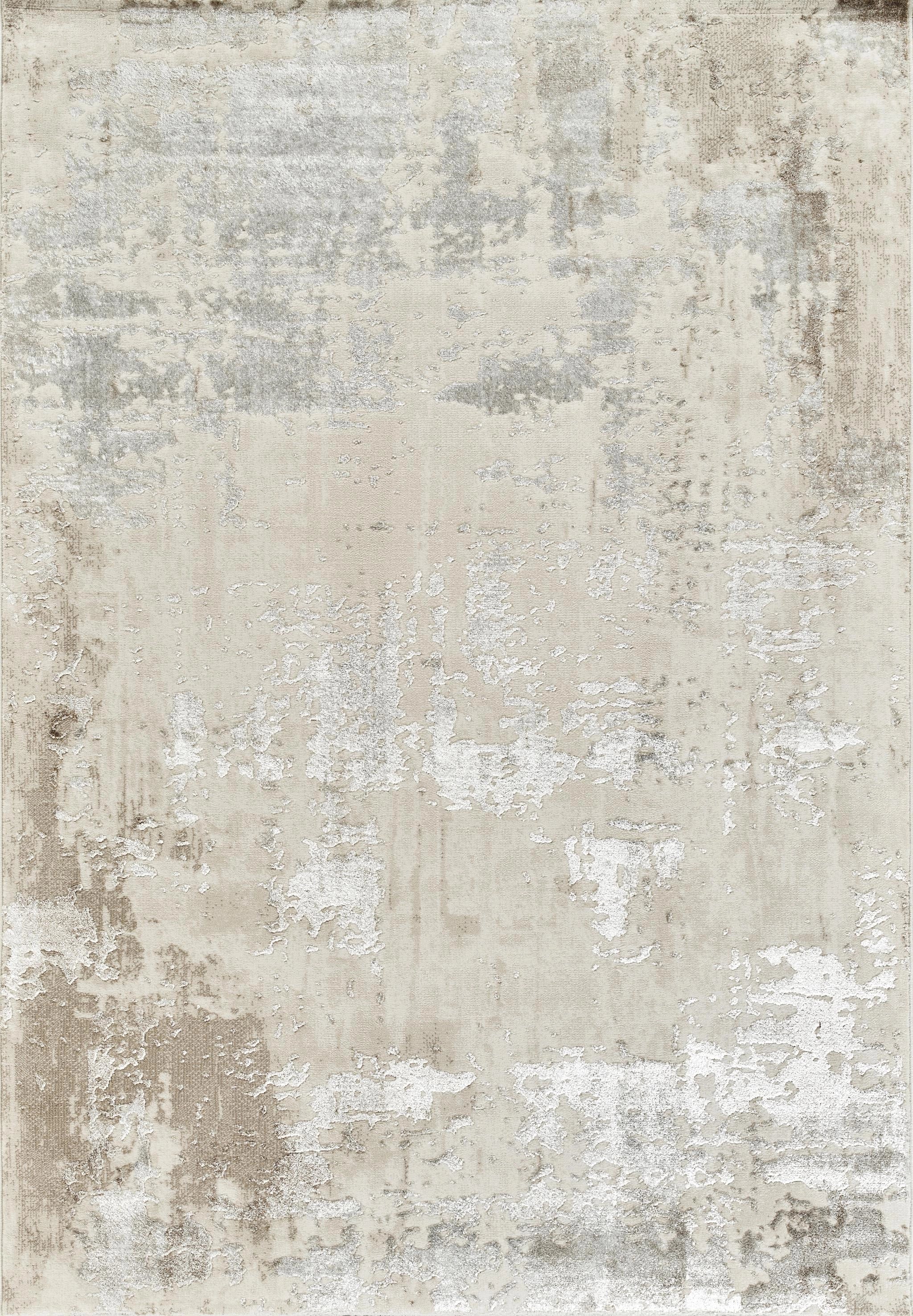 Elmaas T533A Cream White Modern Area Rug