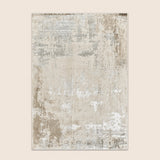 Elmaas T533A Cream White Modern Area Rug