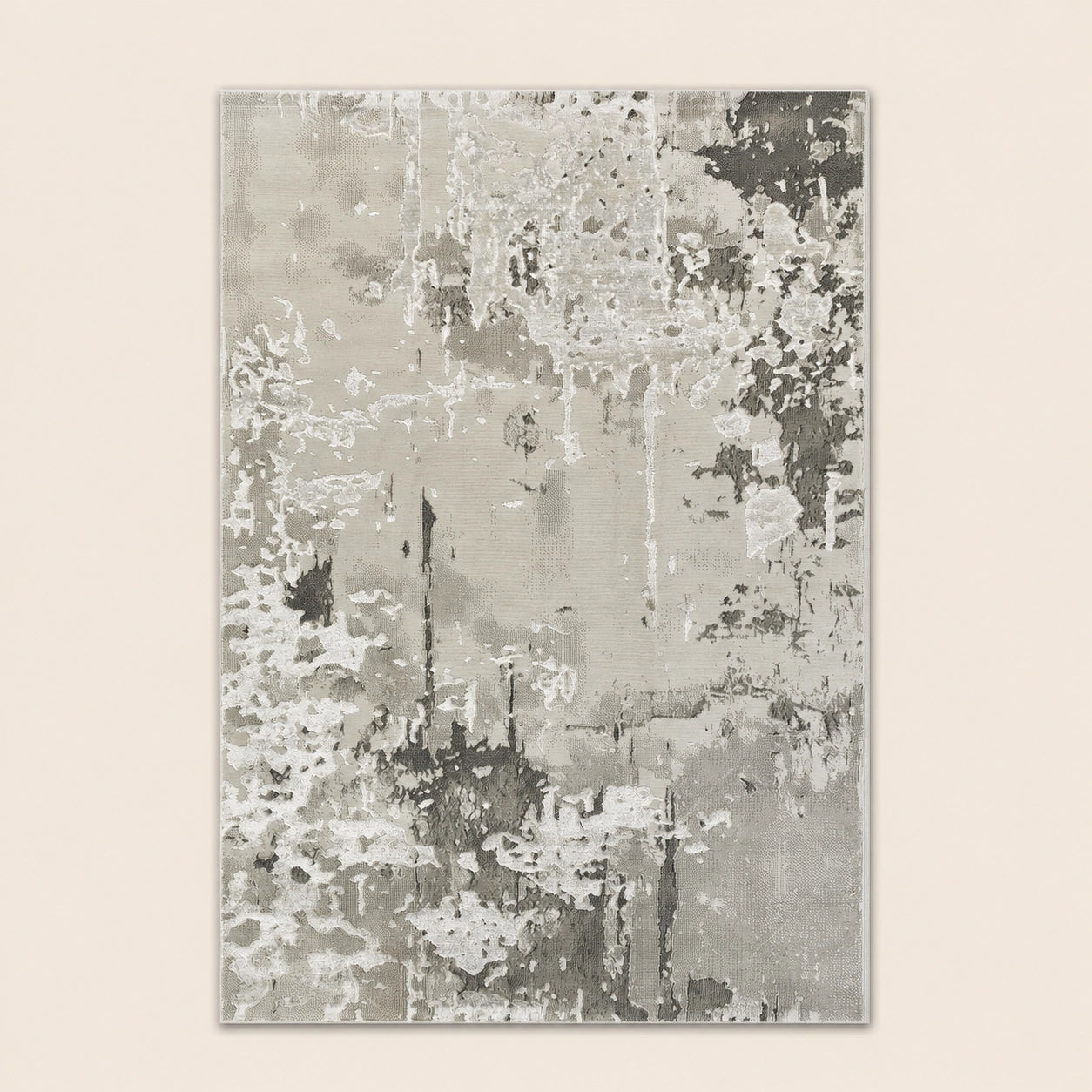Elmaas T540A Light Grey V Grey Modern Area Rug
