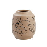 D23079B Ceramic Wire Vase Handcrafted Home Décor