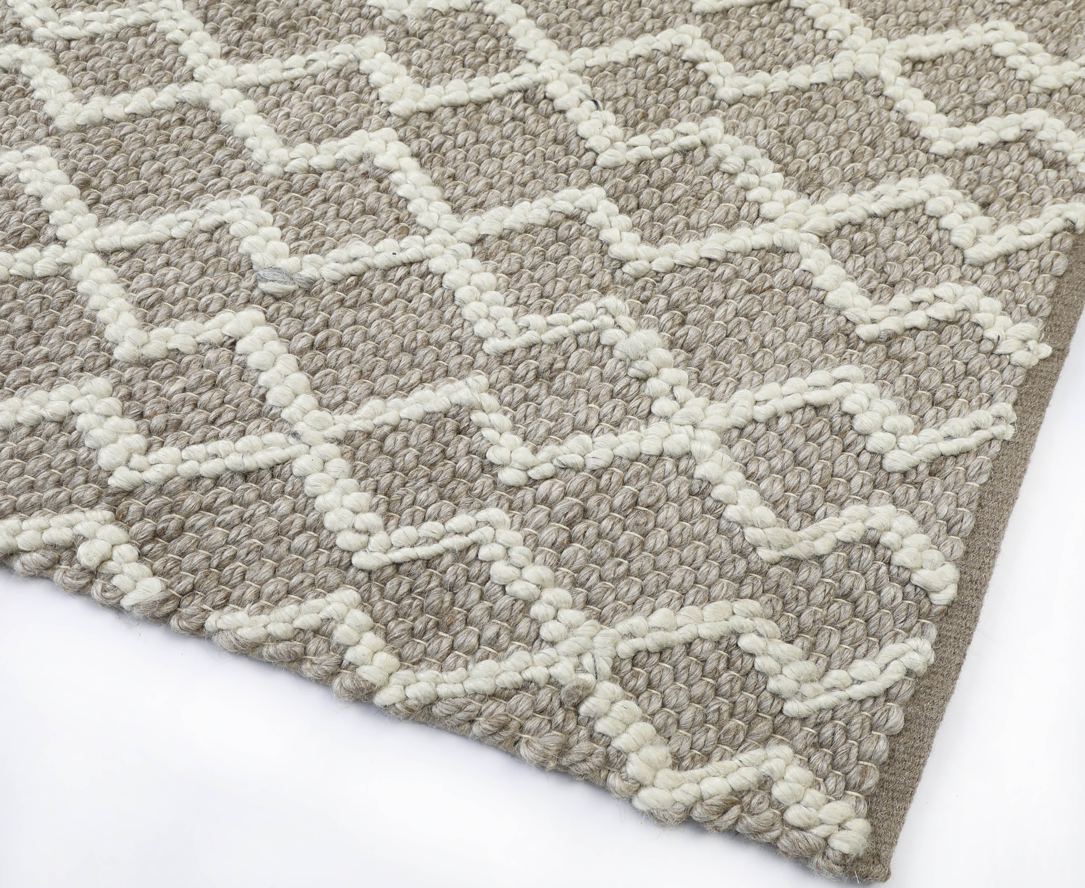 Fintona High Quality Wool Rug Cream Mocha