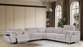 Henry Modern Fabric Recliner Corner Sofa Set Beige