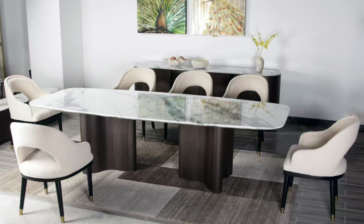 Phoenix Modern Dining Table White