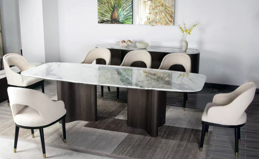 Phoenix Modern Dining Table White